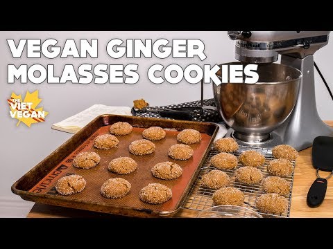 Vegan Ginger Molasses Cookies