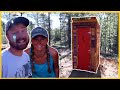 DIY Homemade Outhouse out of Pallet & Scrap Wood