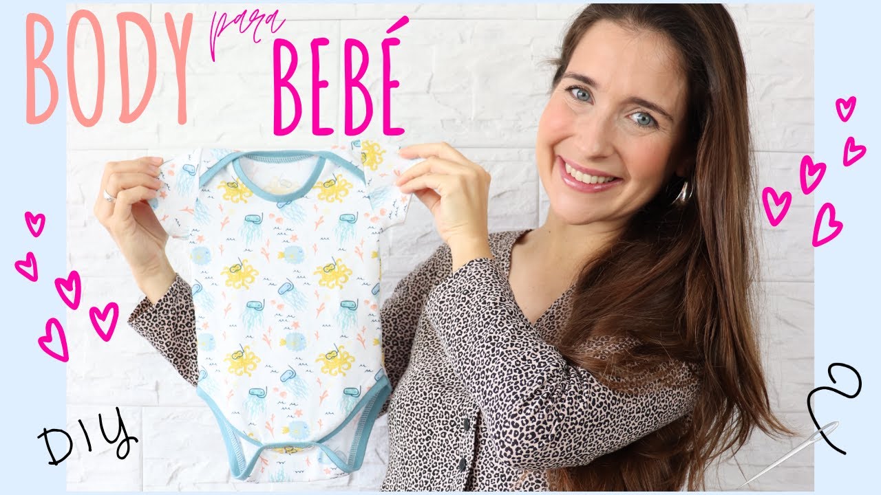 Cómo hacer un BODY para BEBÉ 💖 - Tutoriales FÁCILES para coser ropa de BEBÉ - B. BLUE DIY - YouTube