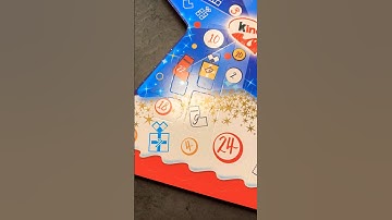 Day 24 Kinder Star Advent Calendar #chocolate #christmas #unboxing #country #shorts #day24