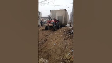 Mahindra Arjun 605 DI Tractor heavy loaded pulling  Trolley Full speed Rescue With Arjun 605 Tractor