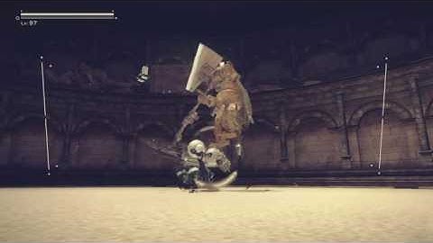NieR:Automata debug mode Combo Testing 12