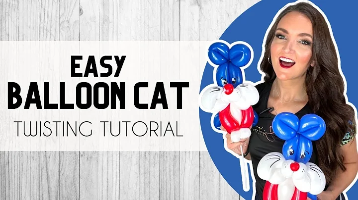 Sparkler the Cat! New easy linework cat balloon animal!