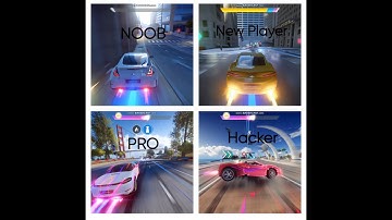 Asphalt 9 Noob VS New Player VS Pro VS Hacker