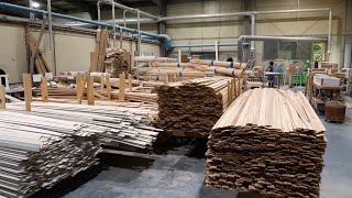 The LARGEST Wood Curtain Factory in Korea. Process of Making Wood Blind Curtain.