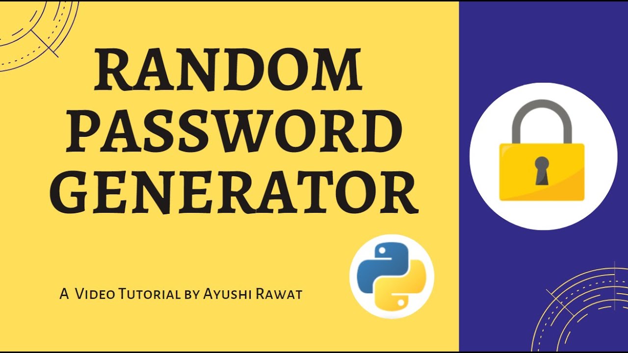 Create a Random Password Generator using Python