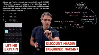 Discount margin / required margin (for the @CFA Level 1 exam)