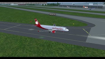EDDB Full Approach VATSIM Flight Gear Air Berlin A320