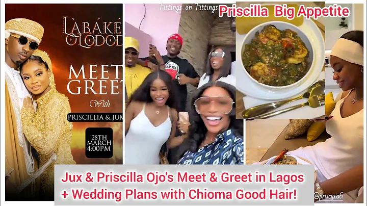 Jux & Priscilla Ojo's Meet & Greet in Lagos + Wedding Plans with Chioma Good Hair