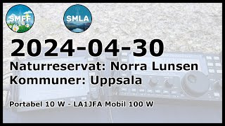 10W portabelt i Uppsala mot LA1JFA i Nordnorge mobilt!
