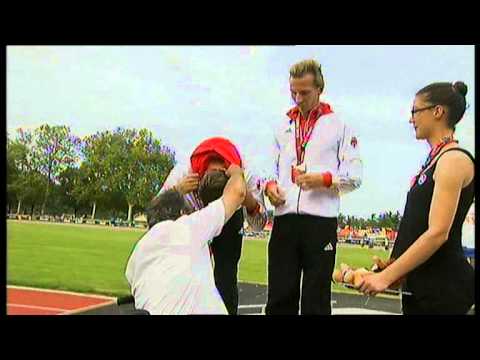 Athletics -  men's 400m T12 Medal Ceremony  - 2013 IPC Athletics World Championships, Lyon