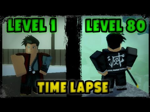 Time Lapse In Demon Slayer Rpg2 Level 1 80 In 10 Minutes Youtube - demon slayer roblox exploit