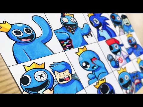 Blue (Rainbow Friends) Amaranthine - Illustrations ART street