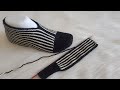 En Kolay Patik Modelleri İki Şiş Zebra Patik Yapımı(English Subtitle)