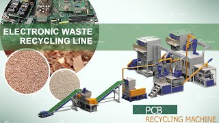 PCB copper clad laminate recycling equipment - full process display#recycle