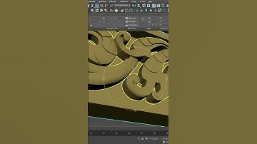 Temple traditional stone carving in 3ds max