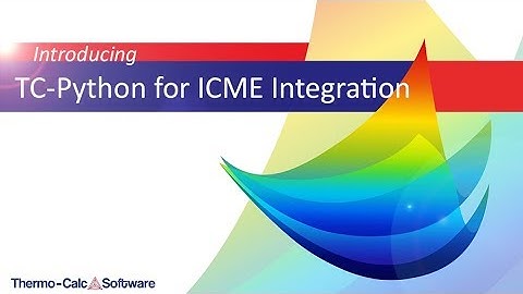 Introducing TC-Python for ICME Integration