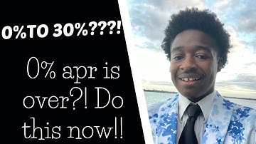 INTRO APR LOST! What to do if you are loosing your 0% APR (no interest) promotion on a Credit Card?!