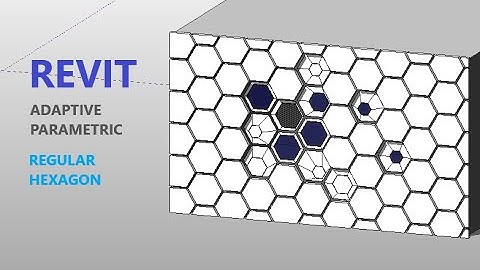 Revit Adaptive Parametric Modelling  ( Facade hexagons part 1 )