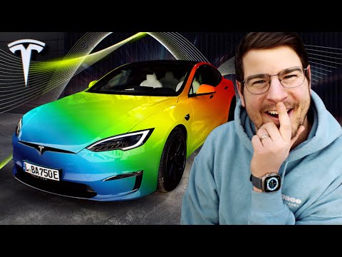 Mein Model S Plaid bekommt FARBE! 🥳 (Tesla Folierung)