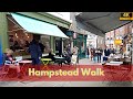 Hampstead walk  north london  4k here we go walking tour every tube station in london