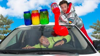 Ekstremalny slime VS tata 🦠 Wyzwanie z tatą | Boys and Toys Polish