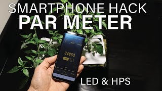 Light lux meter App to PAR meter hack | Android Smartphone PAR meter hack screenshot 4