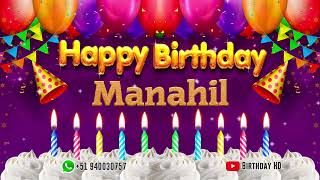 Manahil Happy Birthday To You - Happy Birthday Song Name Manahil