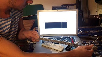 Knitted stretch-sensor - Max/MSP/Jitter and conductive yarn