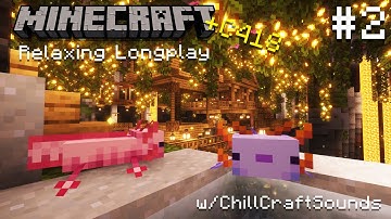 🌿Minecraft Lush Cave House Build Longplay #2 w/C418 music