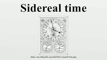 Sidereal time