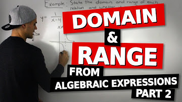 MHF4U (1.1) - finding domain and range from algebraic expressions part 2