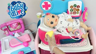 BABY ALIVE BEBÊ LAURINHA Precisou ir ao Pediatra!Historinhas com a Boneca Baby Alive em Português