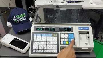 How to add single item or plu directly to scale. CAS lp1000n