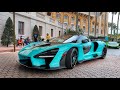 Bugatti CHIRON PUR SPORT, McLaren SENNA, Ferrari SF90 - Supercars Arriving to Moda Miami 2024