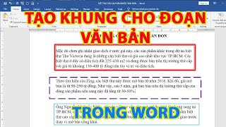 Cách tạo khung trong word 2007, 2010, 2013, 2016 – Totolink.vn