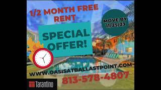 INCREDIBLE MOVE IN SPECIAL-OASIS AT BALLAST POINT-813-578-4807