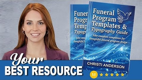 Funeral Program Templates & Typography Guide Book - The Funeral Program Site