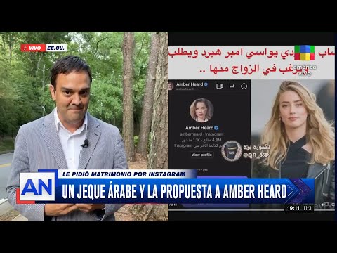 ? Un jeque árabe y la propuesta a Amber Heard: le pidió matrimonio por Instagram ?