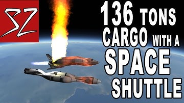 Space Shuttle putting 136 tons of Cargo in Orbit - "The Humpback" - Kerbal Space Program