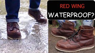 Are Red Wing Heritage Moc Toe 1907 Waterproof?