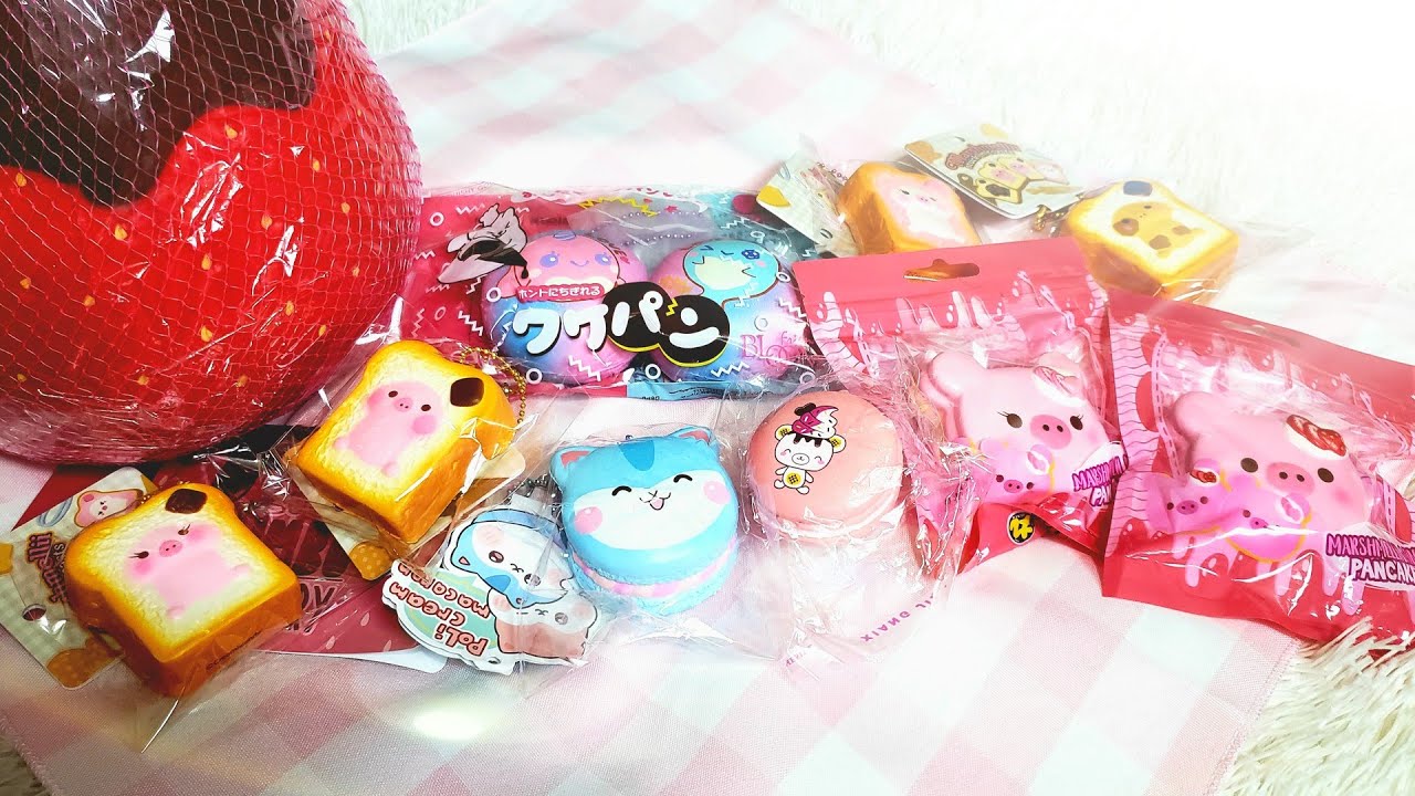 Squishy Package + Giveaway Prize from Creamiicandy | Marshmellii & Giant Strawberry ♡