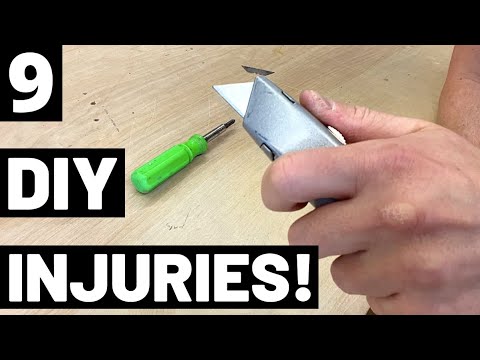 9 MOST OVERLOOKED DIY INJURIES! (Avoid These 9 Worst DIY Injuries/Accidents From Common Tools!)