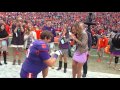 Clemson football player proposes on 2015 Senior Day - Part 1