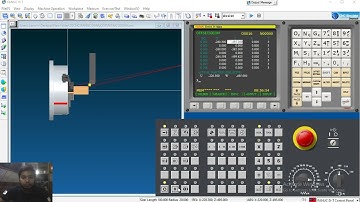 #Basic CNC Programming # SYMMETRIC CHAMFER Program on #swansoft simulator