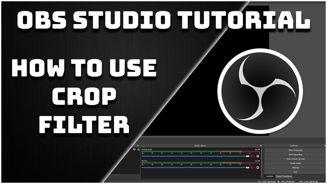 How To Easily Crop Sources (Crop Filter) OBS Studio Tutorial YouTube