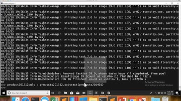 39 Apache Spark Core APIs - Set Operations - intersect and minus/subtract