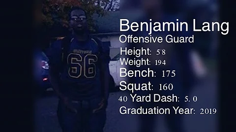 Benjamin Lang | Top NJ Offensive Lineman Highlights