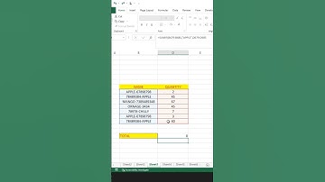 Sumif formula || Excel shorts || powerful shortcut keys || #shorts