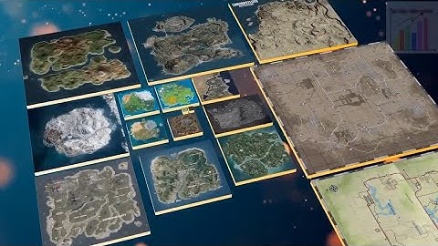 Battle Royale Map Size Comparison - Fortnite, PUBG, Apex Legends...